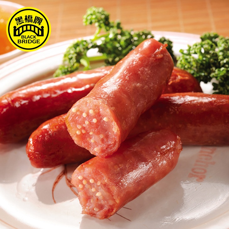 黑橋牌糯米腸(550g)一包+原味飛魚卵香腸(360g)