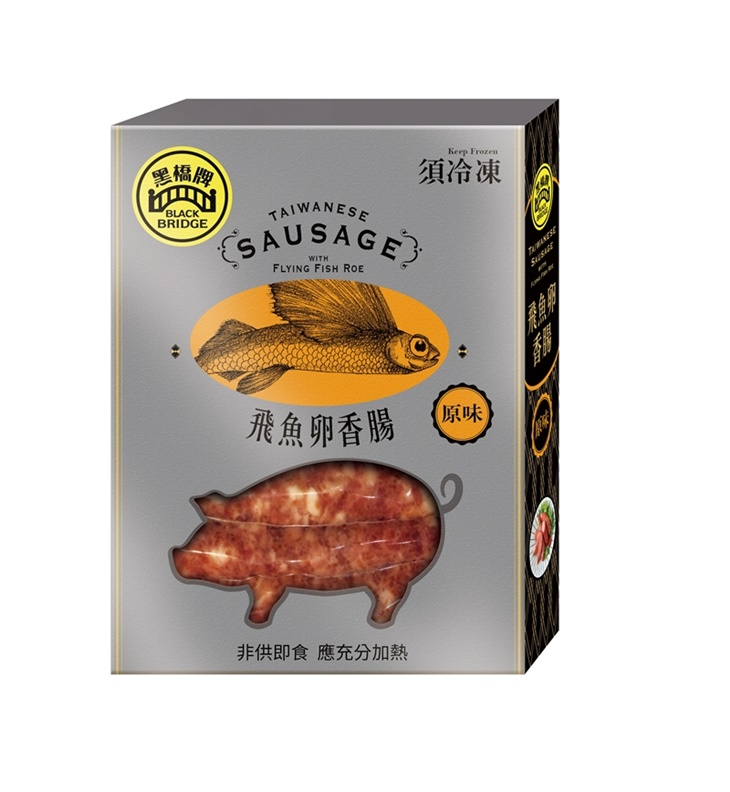 黑橋牌原味飛魚卵香腸