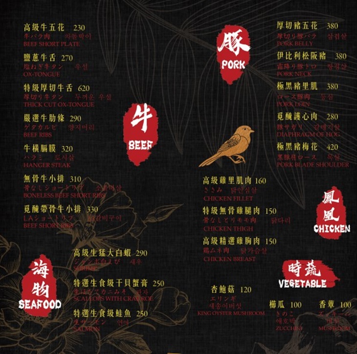 菜單