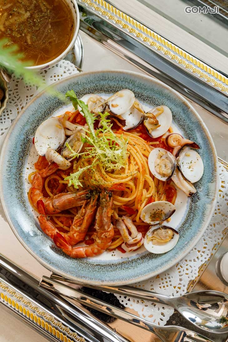 番茄海鮮義大利麵