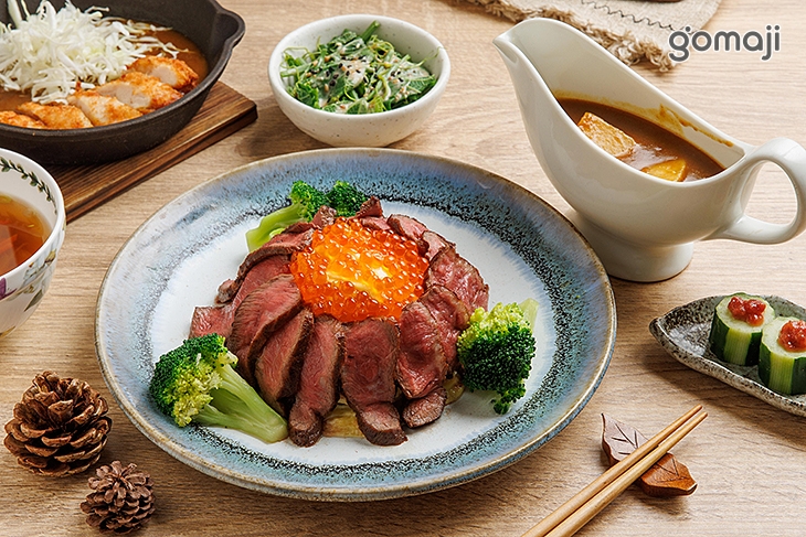 鮭魚子牛肉