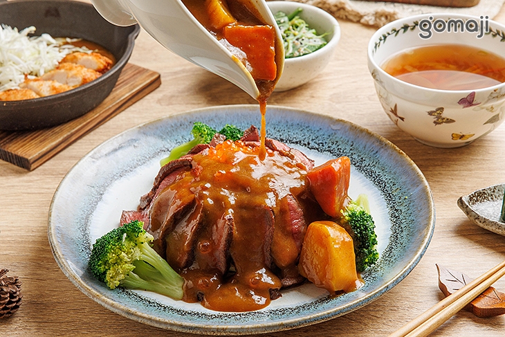 鮭魚子牛肉