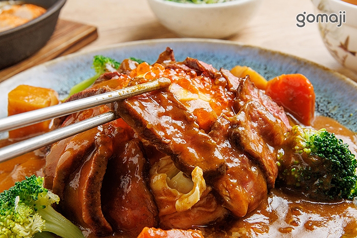 鮭魚子牛肉