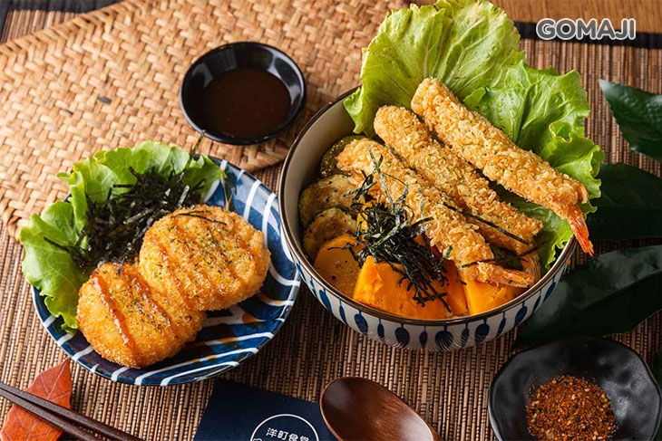 日式炸蝦丼 + 日式可樂餅一份