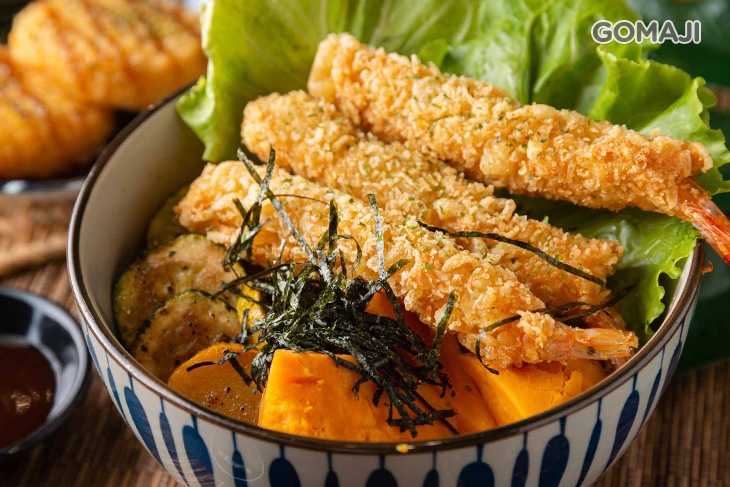 日式炸蝦丼 + 日式可樂餅一份
