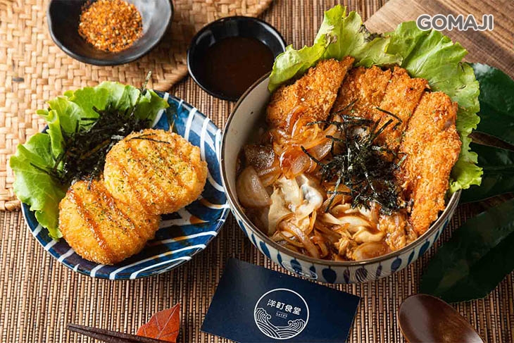 和風壽喜豬排丼 + 日式可樂餅一份