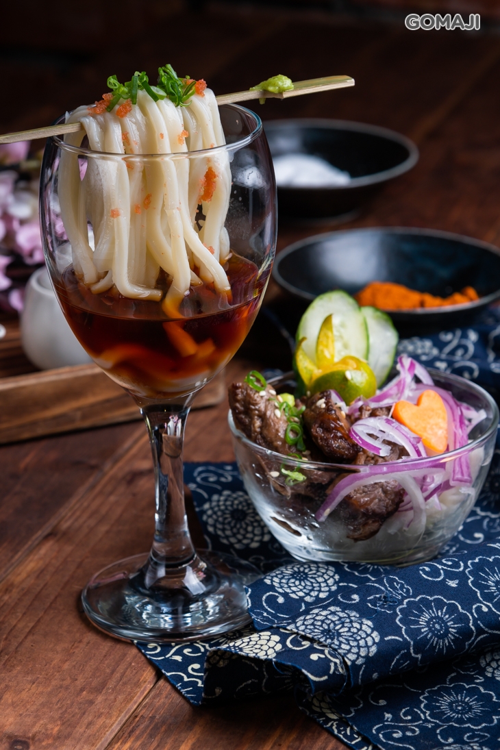 明太子佐牛肋條冷麵