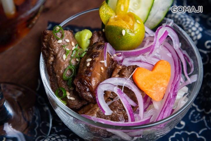 明太子佐牛肋條冷麵