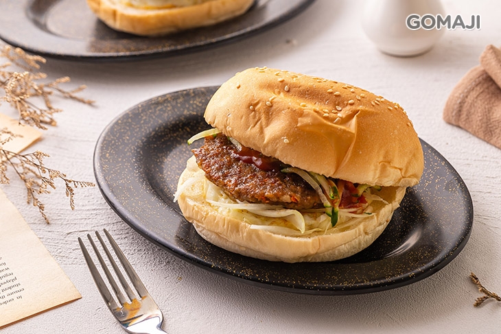 經典豬肉漢堡加蛋