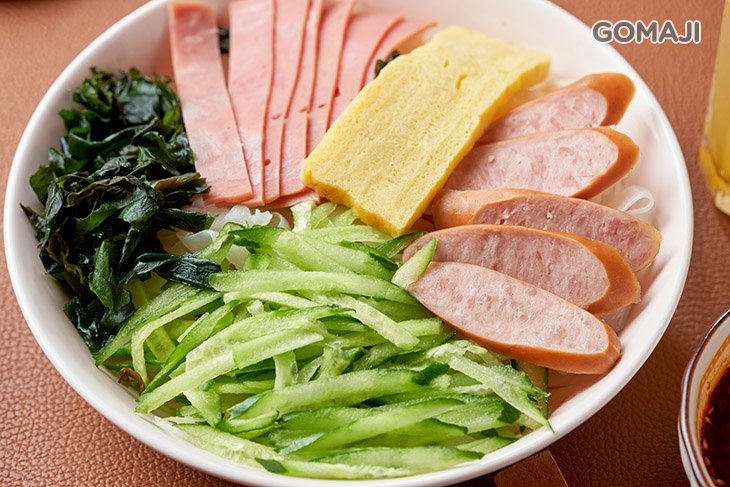 彩盒涼皮(葷)+冰粉湯品四選一