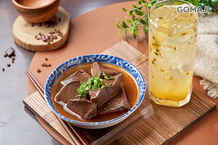 麻辣鴨血+冰粉二選一