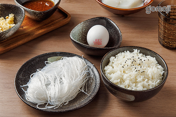 白飯&冬粉&生食級雞蛋