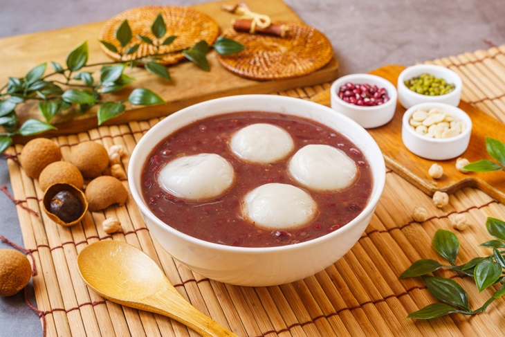 紅豆湯芝麻湯圓