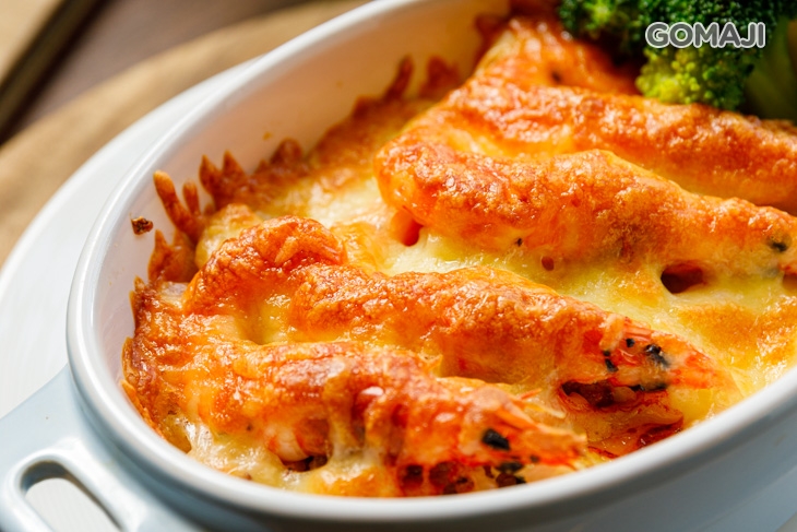 鮮蝦野菇焗烤飯