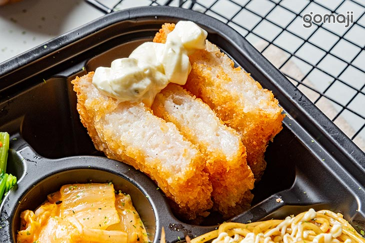 塔塔醬魚排翻麵