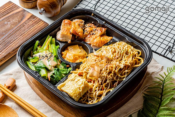 和風雞腿排翻麵