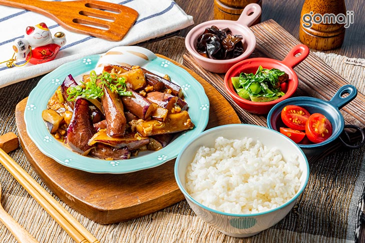 魚香肉碎茄子便當