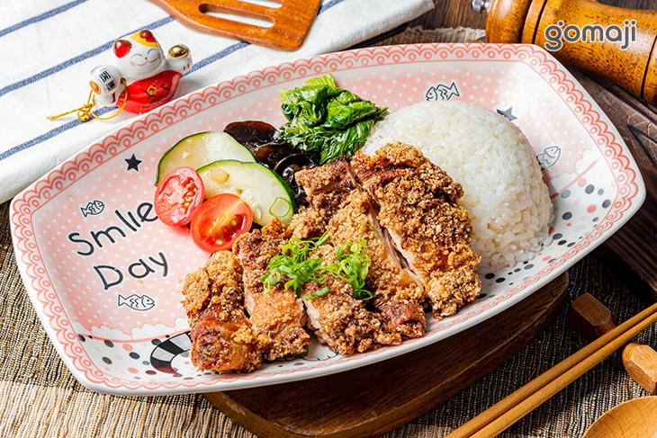 五香炸雞腿便當