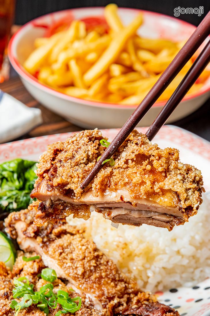 五香炸雞腿便當