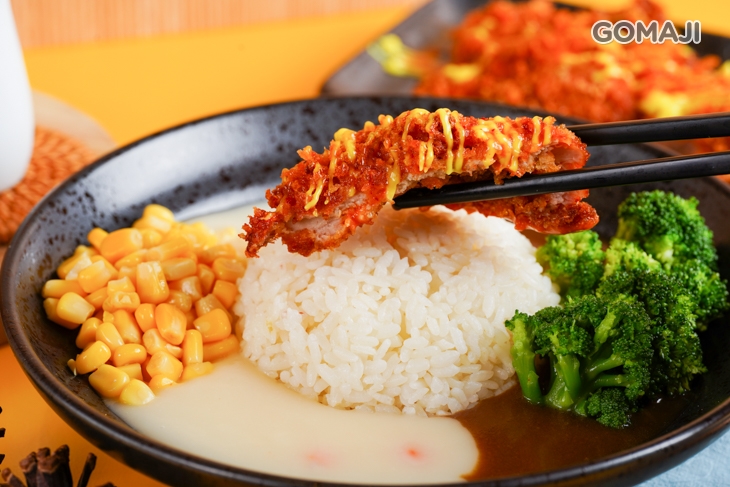 泰式酸辣豬排+雙醬飯