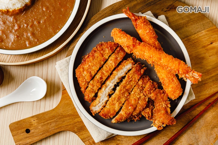 日式咖哩(蝦兩隻+豬排)