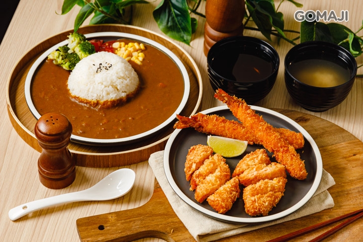 人氣蝦蝦海陸雙拼(蝦+鮭魚/雞腿+豬) 單人套餐