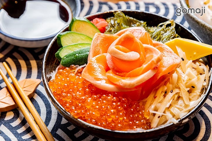 霸王花鮭魚親子丼