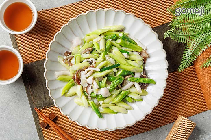野葷炒蘆筍