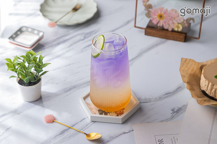 蜂蜜檸檬蝶豆花氣泡飲