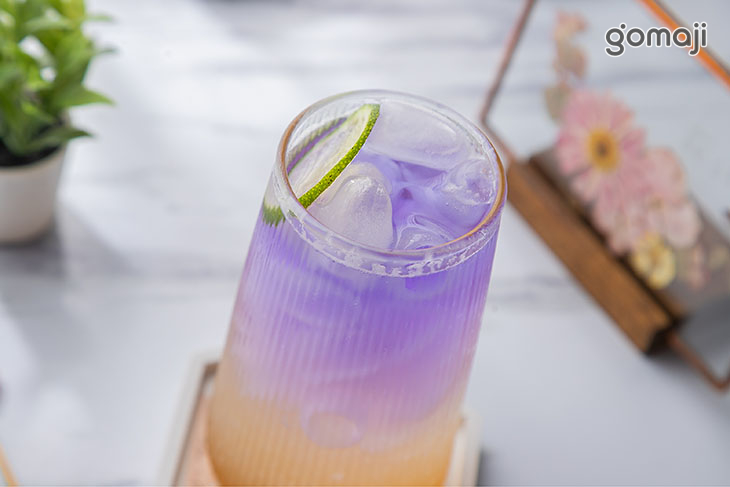 蜂蜜檸檬蝶豆花氣泡飲