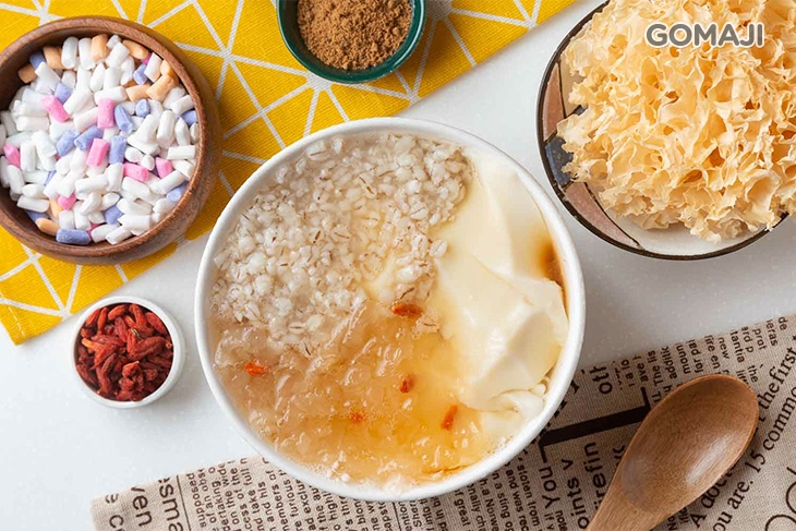 香麥養顏銀耳手工熱豆花