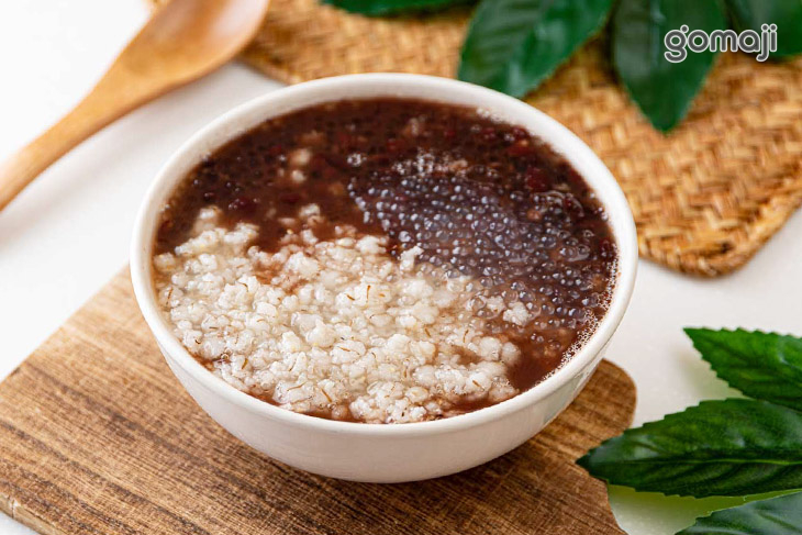 紅豆湯纖麥露露一份(紅豆湯+養生麥片+谷溜西米露)