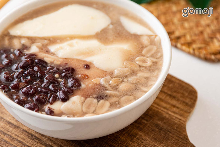 紅白花生大勝利一份(紅豆湯+花生湯+熱豆花)