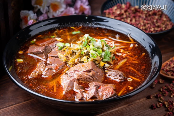 麻辣鴨血拉麵(湯)