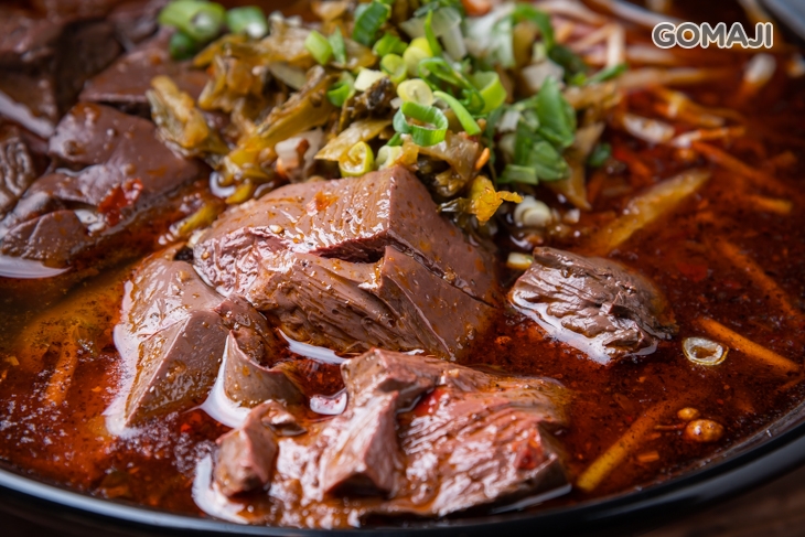 麻辣鴨血拉麵(湯)