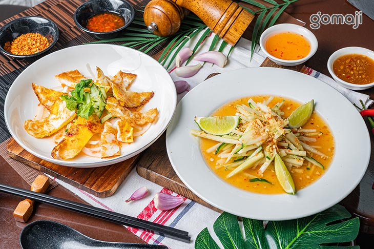 精選小菜-涼拌荷包蛋&涼拌青木瓜