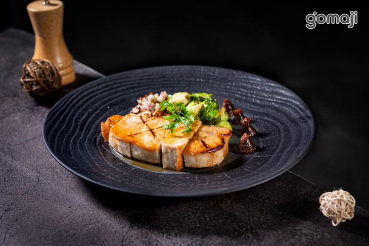 碳烤盤克夏豬排(焦燒味噌)