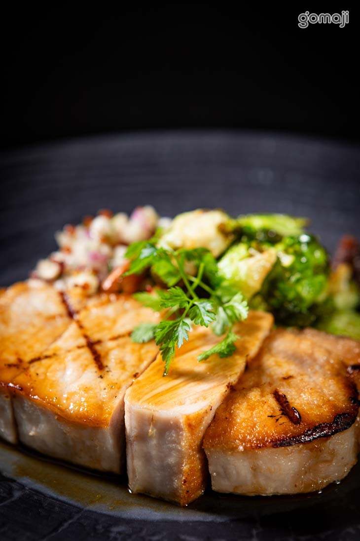 碳烤盤克夏豬排(焦燒味噌)