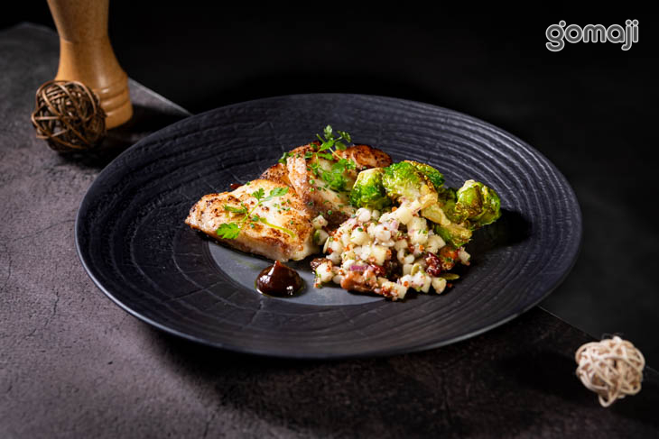 網烤龍膽石斑魚(香草油)