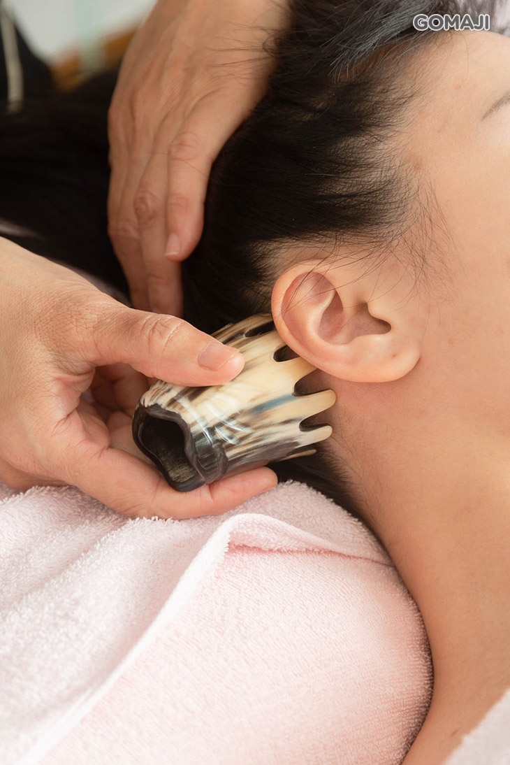 頸部耳後經絡釋壓