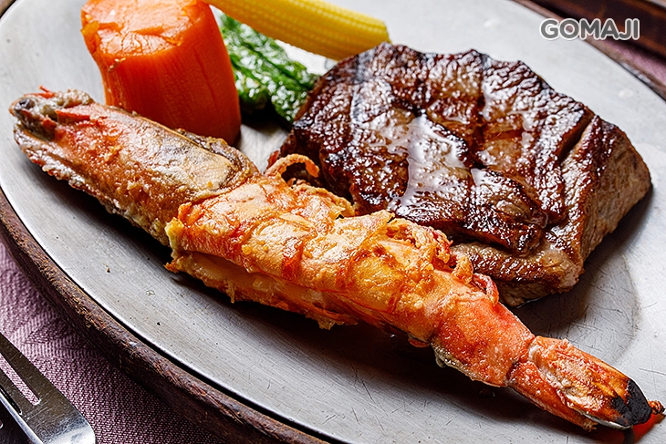 輕奢海陸(美國小菲力牛排+大明蝦)