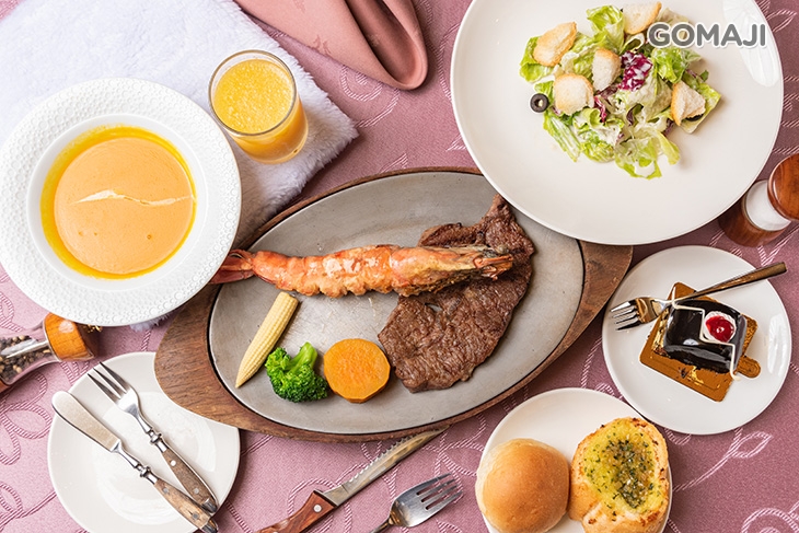 輕奢海陸(美國肩胛牛排+明蝦)