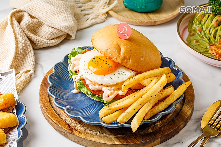 明太子蝦排蛋堡