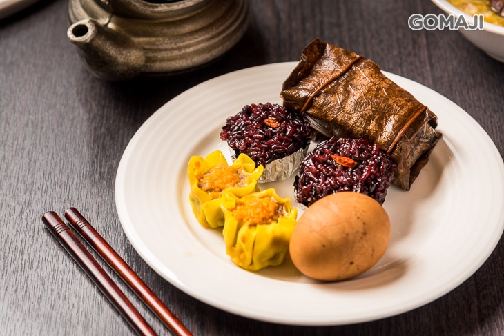 燒賣+養生粽+紫米燒賣+茶葉蛋