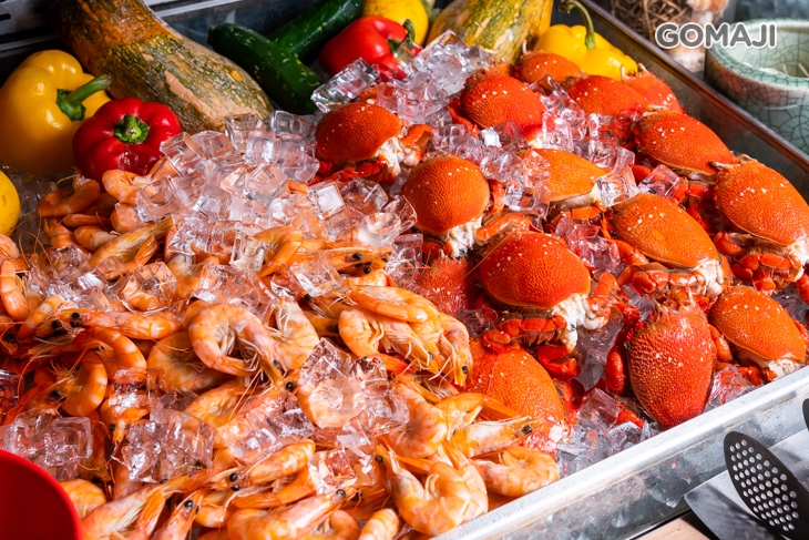 季節鮮蟹、冰鎮鮮蝦