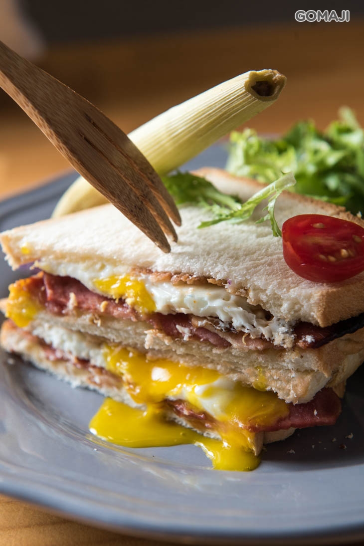 培根起司蛋三明治