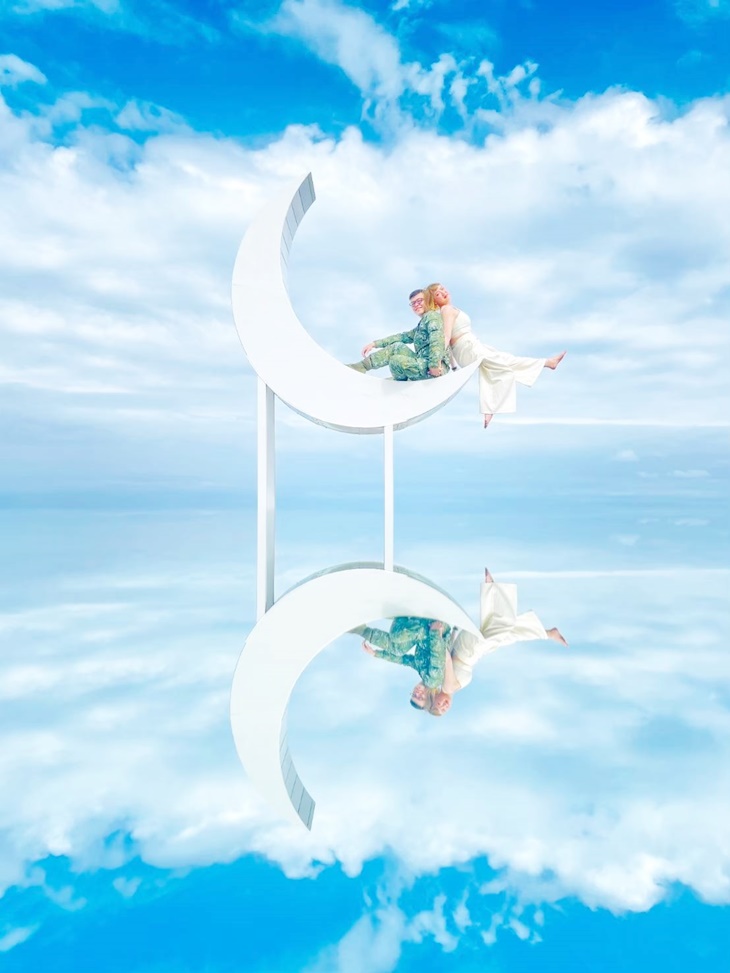 網美天空之鏡拍照