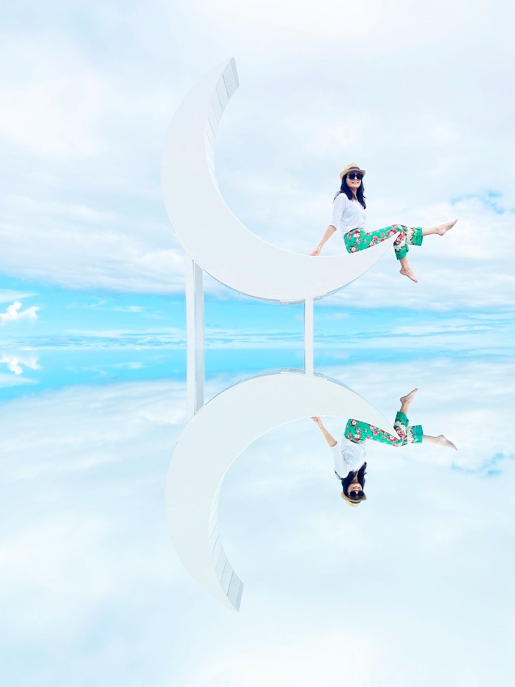 網美天空之鏡拍照