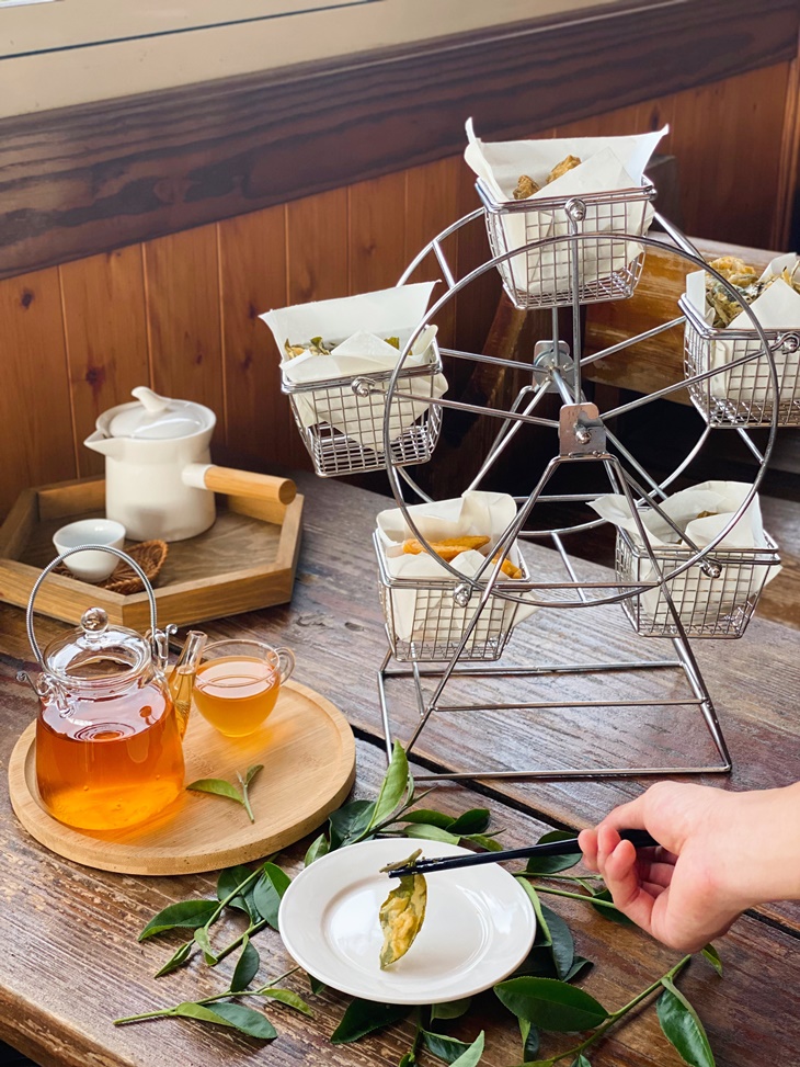 茶香炸物摩天輪(內含炸茶葉、炸茶丸、季節炸物)