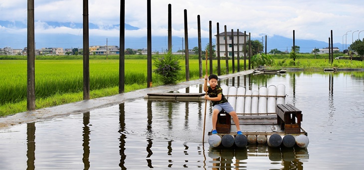 含炒冰 + 竹筏秧桶船體驗